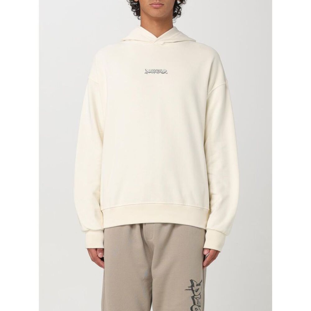 Disclaimer Sweatshirt Men Yellow Cream